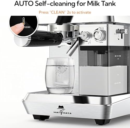 MAttinata Cappuccino Machine, Espresso Machine with Automatic Milk Frother - Image 4