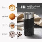 Electric Milk Frother 4-in-1 Hot & Cold Foam Maker 350ml Automatic Milk Warmer for Cappuccino Latte Coffee Hot Chocolate US Plug - Image 2