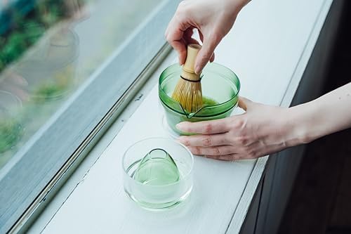 HARIO Glass Matcha Whisk Holder & Rinse Bowl 100ml – Chasen Stand for Bamboo Whisk, Matcha Preparation, Drying, and Storage, Clear, Dishwasher safe - Image 5