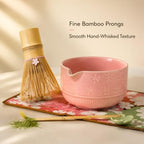 Bamboo Matcha Tea Set with Whisk and Bowl, Japanese-Style Home Practice - Image 2