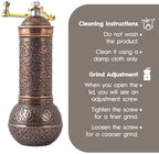 Decorative Manual Coffee Grinder, Zamak Conical Burr, Refillable Mill with Adjustable Coarseness, Handmade Turkish Mill with Handle,Hand Crank 18 cm-7.1 inch - Image 6