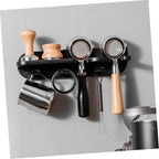 Mikinona Wall Mounted Espresso Organizer Rack for Coffee Machines No-drill Portafilter Holder with Dedicated Space for Tamper and Accessories for Coffee Bar and Kitchen Use - Image 6