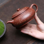 Tea Pots For Loose Tea Original Ore High Temperature Section Burning Red Coarse Sand Open Furnace Teapot Tea Room Table Tea Set Tea Infuser Pot - Image 4