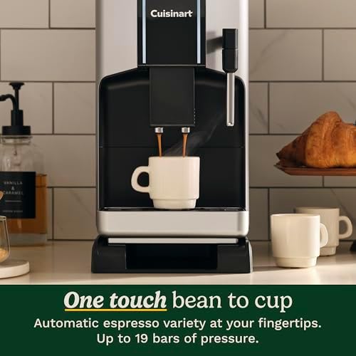 Cuisinart Espresso Bar Fully Automatic Espresso Machine, Makes Hot or Cold Cafe-Quality Cappuccino, Lattes, Americanos and Cold Extracted Espresso, Steam/Frothing Wand for Milk-Based Drinks, EM-550 - Image 2