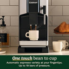 Cuisinart Espresso Bar Fully Automatic Espresso Machine, Makes Hot or Cold Cafe-Quality Cappuccino, Lattes, Americanos and Cold Extracted Espresso, Steam/Frothing Wand for Milk-Based Drinks, EM-550 - Image 2