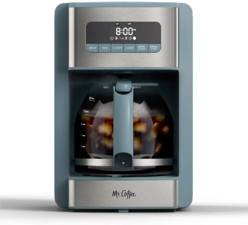 Mr. Coffee® 12 Cup Coffee Maker, Coffee Maker with Decaf Brew and Iced Coffee Brew Settings, Small Batch Setting for 1 to 4 Cups, Reflection by MrCoffee