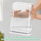 6 Qt Flour Sugar Storage Containers with Pop-up Lid Airtight 11 Lb Rice Bin - Image 7