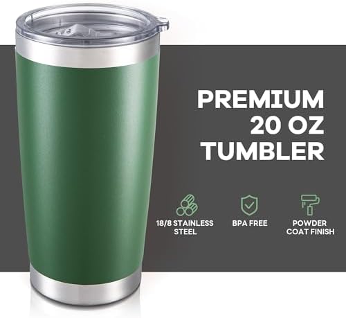 20 oz Tumbler with Lid Stainless Steel Insulated Tumblers Bulk Cups Mug - Image 2