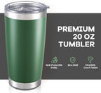 20 oz Tumbler with Lid Stainless Steel Insulated Tumblers Bulk Cups Mug - Image 2