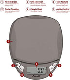 Escali Pico PR500S Precision Kitchen Food Scale for Baking and Cooking, Lightweight and Durable Design, LCD Digital Display, Lifetime ltd. Warranty, Metallic Small - Image 2