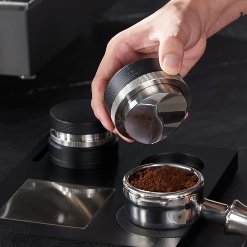 58mm Coffee Distributor,Espresso Distribution Tool, Adjustable Depth Espresso Distributor Fits All 58MM Portafilter,espresso leveler compatible with Gaggia E61 58MM portafilter.(Black) - Image 3