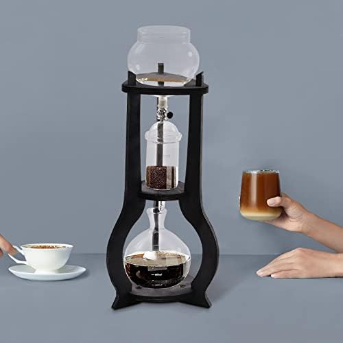 DYRABREST Ice Cold Brew Dripper Coffee Maker, Luxury Stainless Steel and Borosilicate Glass Coffee Maker with 600ml/20.29oz Capacity Quick Brew Drip Coffee Make for Café, Home and Office (Grey) - Image 3