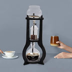 Iced Coffee Dripper Cold Brew Drip Tower Coffee Maker, 20.29oz Long-Neck Sharing Pot, Stainless-Steel & Glass Iced Dripper Coffee Maker, Precision Speed Control for Home, Office, Coffee Shops (Grey) - Image 3