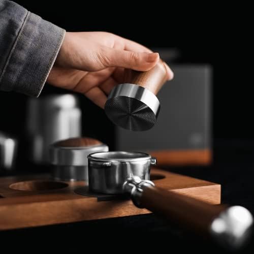 Espresso Tool Set | 54mm Espresso Tamper with Spiral Pattern Base | Espresso Distributor with Adjustable Height | Fit 54mm Espresso bottomless and Double Spout Portafilters - Image 2