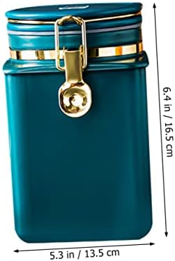 SHOWERORO Airtight Coffee Bean Storage Canister Sealed Food Storage Container for Coffee Beans Grounds and Tea Design with Secure Lid for Freshness - Image 3