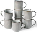 famiware Coffee Mug Set of 8, Star 12 oz Ceramic Mugs Cups Set with Handle by Famiware