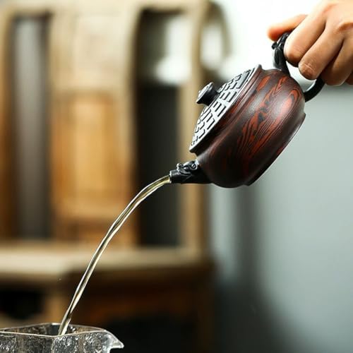 Tea Kettle Creative Handmade Purple Clay Pot Office Hospitality Chinese Kung Fu Tea Set Ceramic Tea Infuser - Image 4
