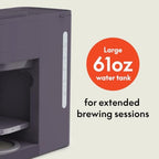 BELLA VersaBrew 2-in1 Coffee Maker, K-Cup compatible, Brew 3 Sizes Carafes & Single Serve Cups, Dishwasher Safe Reusable Filter & Filter Holder, Iced Coffee Function, 60oz Tank, Plum - Image 6