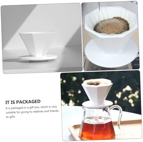 Octagonal Ceramic Coffee Filter Cup, Portable Manual Brewing Dripper - Image 7
