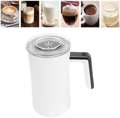 Semme 4 in 1 Electric Milk Frother, 304 Stainless Steel Auto Frother and Steamer with Silent Motor for Latte Cappuccino Hot Chocolate (US Plug 110V) - Image 2