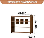 Coffee Cup Holder for Countertop Walnut Wood Mugs Shelf for Kitchen - Image 2