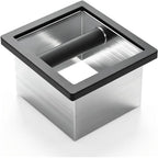 Espresso Knock Box,Built-in Desktop Stainless Steel coffee knock box by ZTRJCMY
