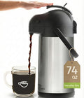 Thermal Coffee Carafe 74Oz, Keeps Drinks Hot for 12 hrs & Cold for 36 hrs by Cresimo