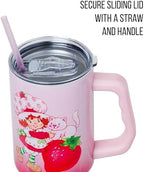 Silver Buffalo Strawberry Shortcake Vintage, Stainless Steel Tumbler, 40oz - Image 2