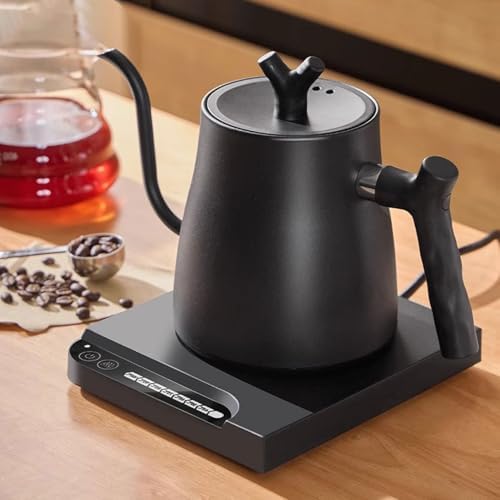 Electric Kettle:1L Gooseneck Water Boiler 1000W Fast Heating, 100% Stainless Steel for Pour Over Coffee, Tea & Hot Water - 7 Preset Temperatures Perfect Control by Unknown
