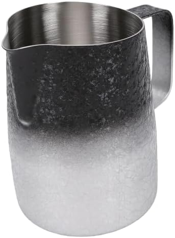 Jiawu Milk Frothing Pitcher, 450ml (Gradient Silver) by JIAWU