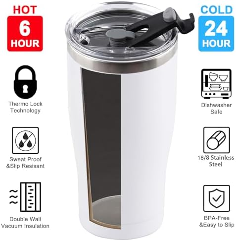 8 Pack 30oz Stainless Steel Tumblers Bulk Reusable Travel Mugs with Lid, Double Wall Powder Coated Coffe Cup for Home, Office, Outdoor Suitable for Vehicle Cup Holders - Image 2