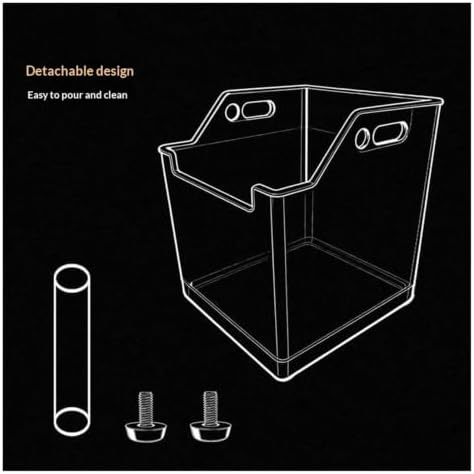 Coffee Knock Box, ABS Stainless Steel Rubber Grounds Bin - Image 5