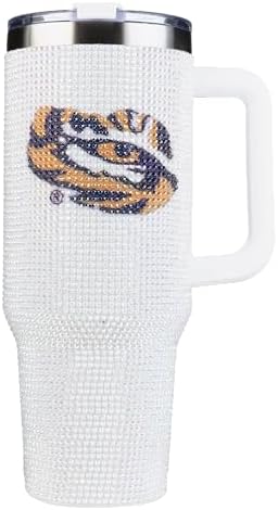 The Memory Company Officially Licensed 40oz White Bling Game Day Tumbler, Louisiana State University - Image 2