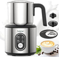 Zadelar Milk Frother and Steamer, 4-in-1 Electric Milk Frother for Hot & Cold Foam, Detachable Stainless Steel Milk Steamer and Coffee Frother for Latte, Cappuccino, Hot Chocolate, Onyx Black Mat by Zadelar