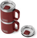 YETI Rambler 10 oz Ceramic Lined Stackable Mug, Vacuum Insulated, Stainless Steel with MagSlider Lid, Stag Red - Image 7