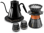 Cocinare Gooseneck Electric Kettle & Pour Over Coffee Set, ±1°F Temperature Control, 1500W 0.9L Kettle, Coffee Dripper, 550 ml / 18.6 oz Server & 2 Tasting Cups by Cocinare