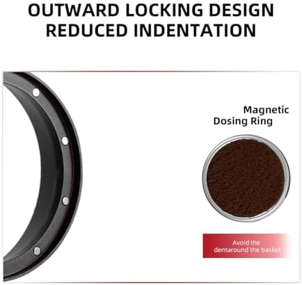 Magnetic Dosing Funnel With Puck Screen 51/53/58mm Universal Dosing Ring Espresso Machine Portafilter Accessories(51mm set) - Image 5