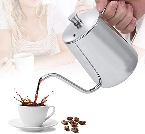 550ml Stainless Steel Long Gooseneck Coffee Pot, Pour over Kettle, Long Narrow Spout Coffee Potfor Home Kitchen Coffee Shop - Image 4