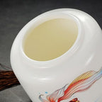 Tea Tins High-grade Ceramic Tea Canister Light Luxury Sealing Canister Household Multifunctional Empty Canister for Loose Leaf Tea, Coffee Tea Storage Container (Size : CH) - Image 3