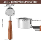 58mm Bottomless Portafilter and Coffee Distributor Compatible for CASABREWS Espresso Machine Ultra, 4700Gense, 5700Gense and 5700Pro - Image 2