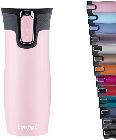 Contigo West Loop Autoseal Travel Mug, Stainless Steel Thermal Mug, Vacuum Flask, Leakproof Tumbler, Coffee Mug with BPA-Free Easy-Clean Lid by Contigo