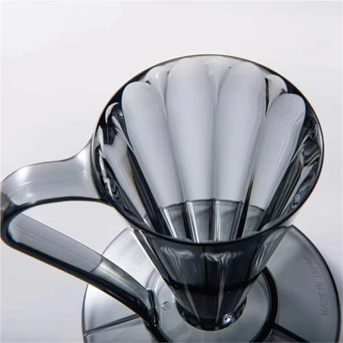 V-Shaped Coffee Dripper Filter Cup, Resin For 27 Degree Disposable Paper Espresso Drip Holder Accessories(Gold) - Image 4
