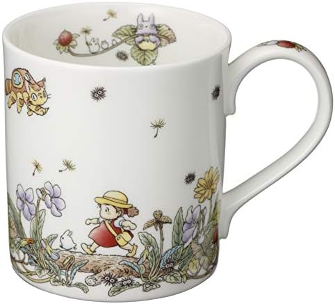 Noritake T97265/4660-3 Noritake My Neighbor Totoro 400cc Snake Strawberry Hen Microwave Safe 1 Piece Bone China Mug - Image 2