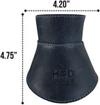 Hide & Drink, Pour Over Collar Compatible with Chemex 6-Cup Glass Handmade from Full Grain Leather - Slate Blue - Image 6