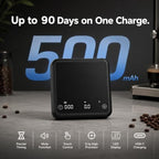 Coffee Scale, 0.1g High Accuracy Digital Coffee Scale, Stable Real-Time Reading, No Lag, No Drift for Espresso Pour Over Brewing - Image 5