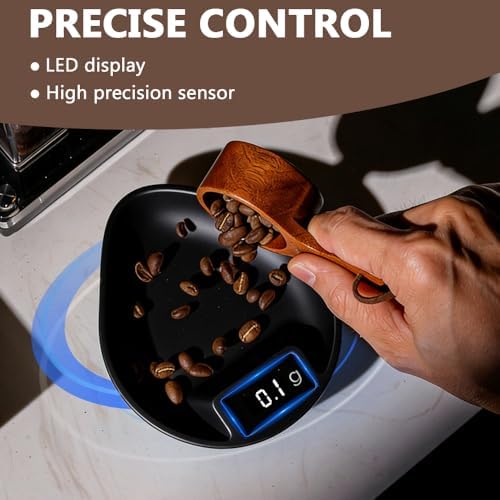 Digital Coffee Scale, 0.1 High-Precision Smart Coffee Scale with LED Display, USB Non-Slip Tea Scales for Baking & Cooking - Image 2