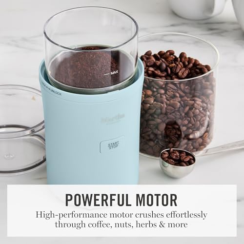 Martha Stewart Electric Coffee & Spice Grinder with Dual Bowls, Sky Blue - Image 4