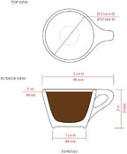 notNeutral LINO Porcelain Cup & Saucer (White) (6, 3 oz) - Image 3