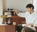 HARIO Drip Stand Set, Asanoha pattern (Hemp Leaves), Practical Capacity, 20.3 fl oz (600 ml), V60 Dripper Server, Includes 40 Dedicated Papers, For 1-4 People (Black) - Image 3