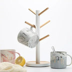 CLippa Small Fresh Tree Branch Cup Holder Beech Six Claw Cup Holder Wood Kitchen Storage Drain Cup Holder - Image 2